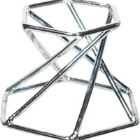 Silver Metal Twist Sphere Stand