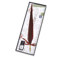 Pheasant Quill Nib Pen & Ink Set - Natural