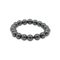 Hematite Beaded Bracelet - Brazil: 8mm