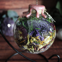 Moon Goddess Witch Ball with Stand