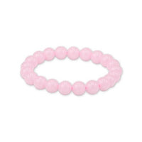 Rose Quartz Beaded Bracelet - Madagascar: 8mm