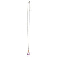 Calming Amethyst Crystal Chip Potion Bottle Necklace
