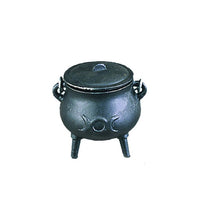 Triple Moon Cast Iron Cauldron w/ Lid - Mini (3.5 in.)