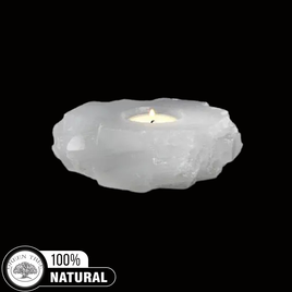 Selenite Tealight Holder 13 x 4 cms