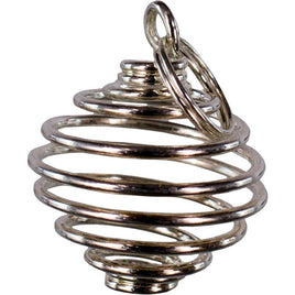 0.5" Silvery Pendant-Cages-Tumbled Stones -0.50"