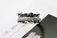 Joy & Abundance Sterling Silver Meditation Spinner Ring