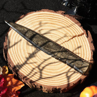 Golden Sheen Obsidian Knife with Spiral Handle