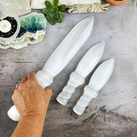 20 cm Selenite Knife Hand-Carved