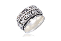 Dancer Sterling Silver Meditation Spinner Ring