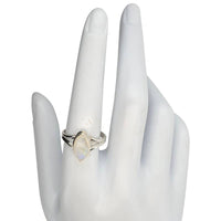 Moonstone Marquise Sterling Silver Ring