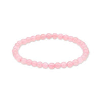 Rose Quartz Beaded Bracelet - Madagascar: 8mm