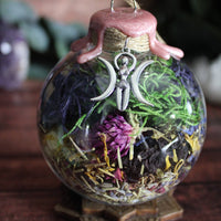 Moon Goddess Witch Ball with Stand