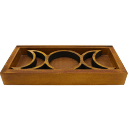 Triple Moon Crystal Tray & Tarot Card Holder