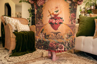 Sacred Heart Courage Dear Heart Opera Duster Kimono Robe w/