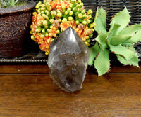 50-100g - Crystal Raw Smoky Quartz Semi-Polished Point