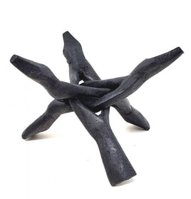 Black Wooden Tripod Stand (6")