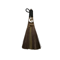 Crescent Moon Broom with Metal & Star