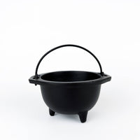 6"D Cast Iron Cauldron