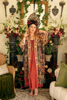 Sacred Heart Courage Dear Heart Opera Duster Kimono Robe w/
