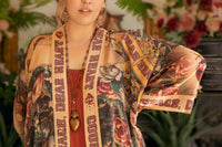 Sacred Heart Courage Dear Heart Opera Duster Kimono Robe w/
