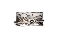 Ocean Kiss Sterling Silver Meditation Spinner Ring