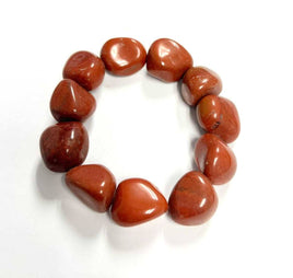 Red Jasper Tumbled Stone Bracelet