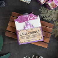 Rose Quartz Crystal Soap