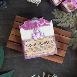 Rose Quartz Crystal Soap
