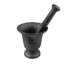 4.5" Cast Iron Mortar and Pestle Bowl