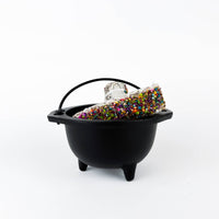 6"D Cast Iron Cauldron