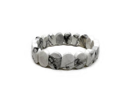 Howlite Faceted Beads Bracelet