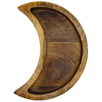 Crescent Moon Crystal Tray - Burned Finish