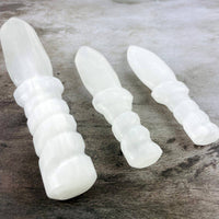 Hand-Carved Crystal Selenite Knife - 25cm