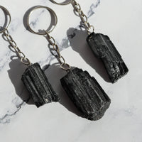Black Tourmaline Key Chain | Natural Black Tourmaline