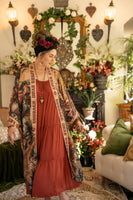Sacred Heart Courage Dear Heart Opera Duster Kimono Robe w/