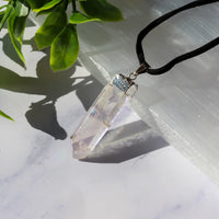 Angel Aura Crystal Point Pendant
